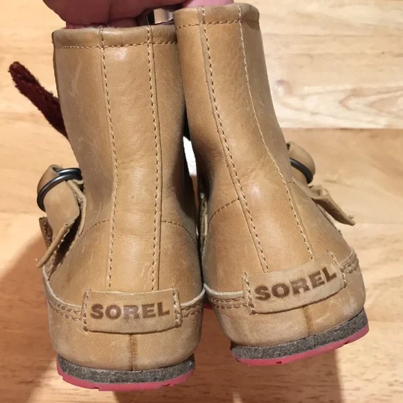 Sorel Yaquina II Boots Red Plaid Wool Size 6.5 - Picture 6 of 11